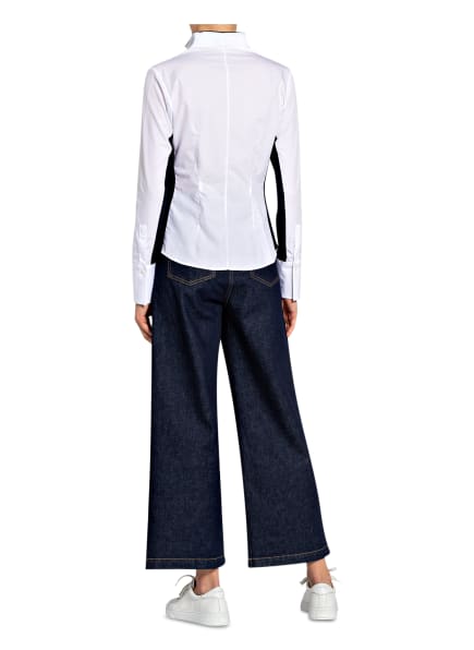 Van Laack Bluse Myrthe Im Materialmix blau Van Laack Bluse Myrthe Im Materialmix blau