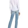 Van Laack Bluse Myrthe Im Materialmix weiss