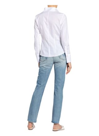 Van Laack Bluse Myrthe Im Materialmix weiss