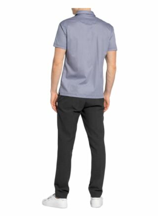 Van Laack Jersey-Poloshirt Mit Mund- Und Nasenmaske blau