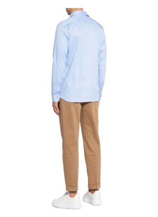 Van Laack Jerseyhemd Per Slim Fit blau