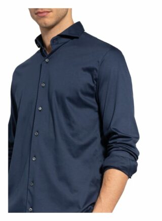 van Laack Per Jersey-Hemd Herren, Blau