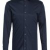 Van Laack Jerseyhemd Per Tailor Fit blau