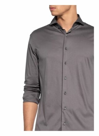 van Laack Per Jerseyhemd Herren, Grau
