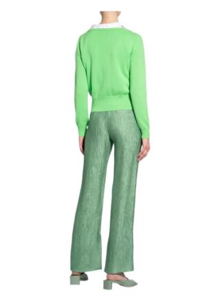 Versace Cropped-Strickjacke Aus Cashmere gruen