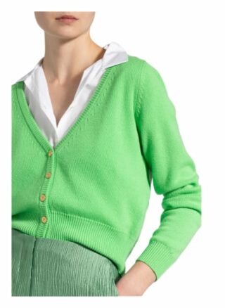Versace Cropped-Strickjacke Aus Cashmere gruen