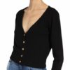 Versace Cropped-Strickjacke Aus Cashmere schwarz