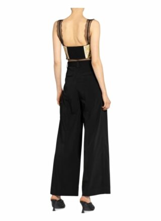 Versace Cropped-Top Aus Seide gelb