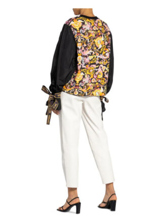 Versace Jeans Couture Sweatshirt Im Materialmix schwarz