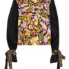 Versace Jeans Couture Sweatshirt Im Materialmix schwarz
