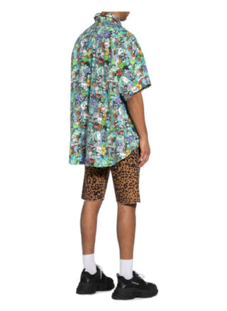 Vetements Oversized-Hemd Aus Flanell blau