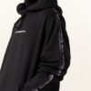 Vetements Oversized-Hoodie Mit Galonstreifen schwarz