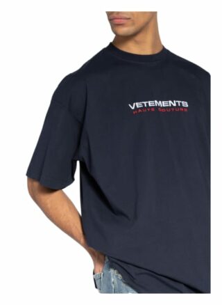 Vetements Oversized-Shirt blau