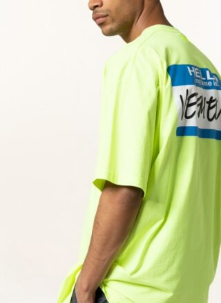 VETEMENTS Oversized-Shirt Herren, Gelb