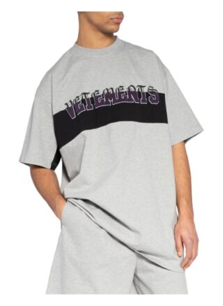 VETEMENTS Oversized-Shirt Herren, Grau