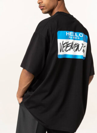 VETEMENTS Oversized-Shirt Herren, Schwarz