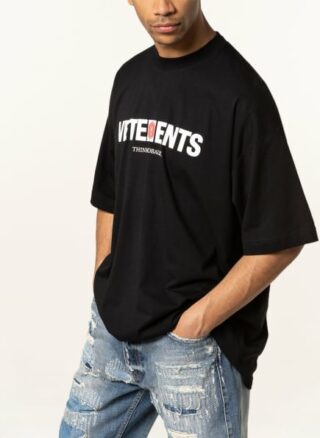 VETEMENTS Oversized-Shirt Herren, Schwarz