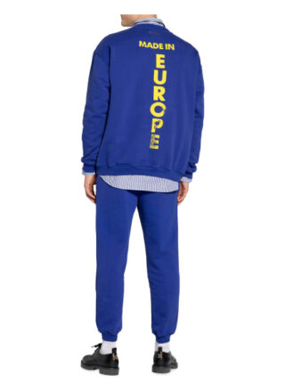 Vetements Oversized-Sweatshirt blau