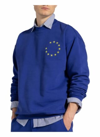 Vetements Oversized-Sweatshirt blau