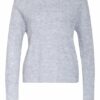 Vila Pullover Mit Spitzenbesatz weiss