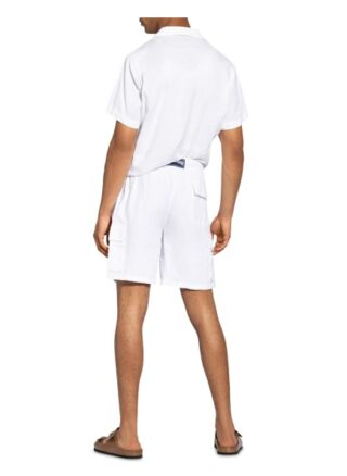 Vilebrequin Cargo-Shorts Baie Aus Leinen weiss