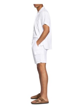 Vilebrequin Cargo-Shorts Baie Aus Leinen weiss