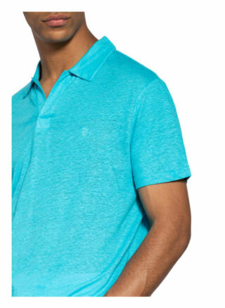 Vilebrequin Poloshirt Aus Leinen blau