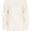 Weekend Maxmara Bluse Liegi Aus Leinen weiss
