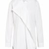 Weekend Maxmara Hemdbluse Mit Volants weiss