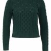 Weekend Maxmara Pullover Ennio Mit Schmucksteinbesatz gruen