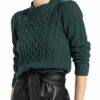 Weekend Maxmara Pullover Ennio Mit Schmucksteinbesatz gruen