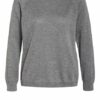 Weekend Maxmara Pullover Mit Glanzgarn grau