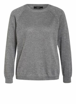 Weekend Maxmara Pullover Mit Glanzgarn grau