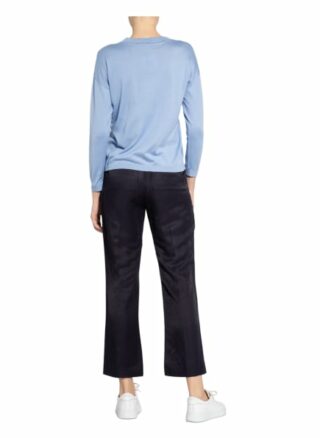 Weekend Maxmara Pullover Sibari Mit Seide blau