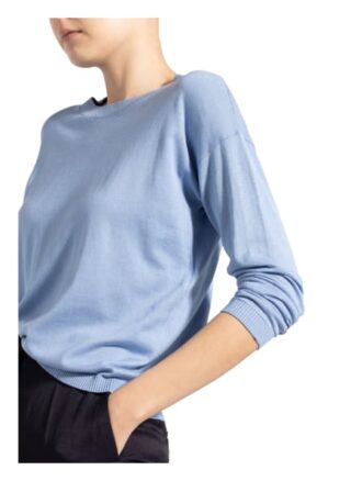 Weekend Maxmara Pullover Sibari Mit Seide blau