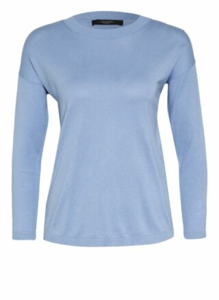 Weekend Maxmara Pullover Sibari Mit Seide blau
