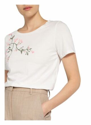 Weekend Maxmara T-Shirt Tracia Mit Perlenbesatz weiss