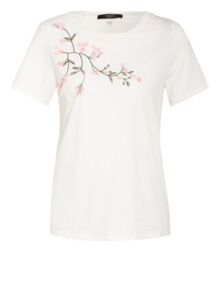 Weekend Maxmara T-Shirt Tracia Mit Perlenbesatz weiss