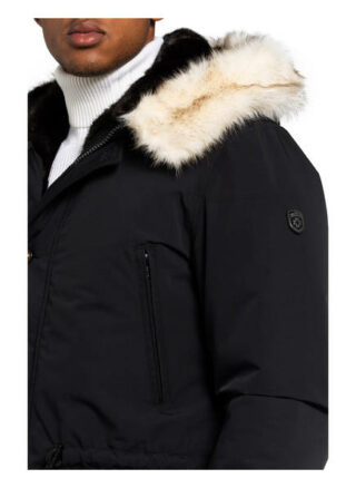 WELLENSTEYN Black X Men Parka Herren, Schwarz