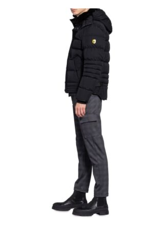 Wellensteyn Steppjacke Starstream Mit Abnehmbarer Kapuze Und Kunstfellbesatz schwarz