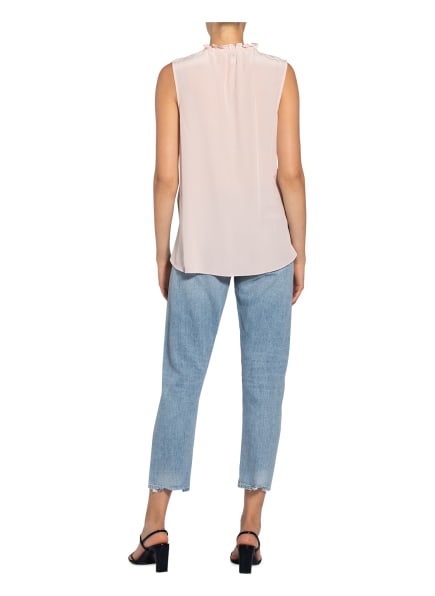 Whistles Seidentop Selena Mit Rüschenbesatz pink Whistles Seidentop Selena Mit Rüschenbesatz pink