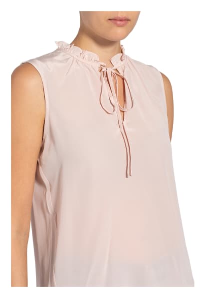 Whistles Seidentop Selena Mit Rüschenbesatz pink Whistles Seidentop Selena Mit Rüschenbesatz pink