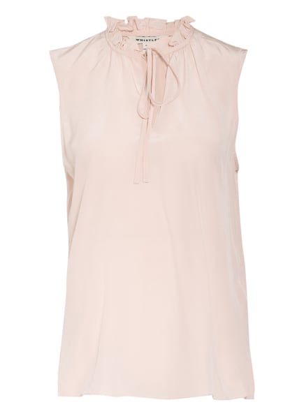 Whistles Seidentop Selena Mit Rüschenbesatz pink Whistles Seidentop Selena Mit Rüschenbesatz pink
