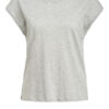 Whistles T-Shirt Minimal grau