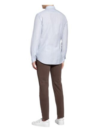 Windsor. Hemd Lano Regular Fit Mit Leinen blau