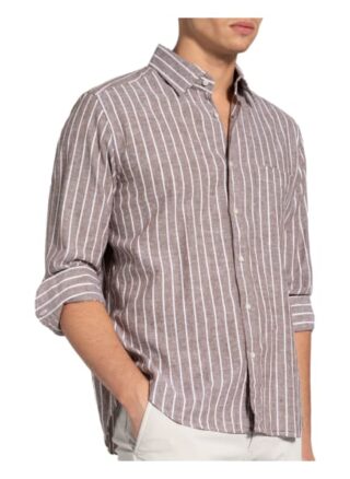 windsor. Orleandro Casual-Hemd Herren, Braun
