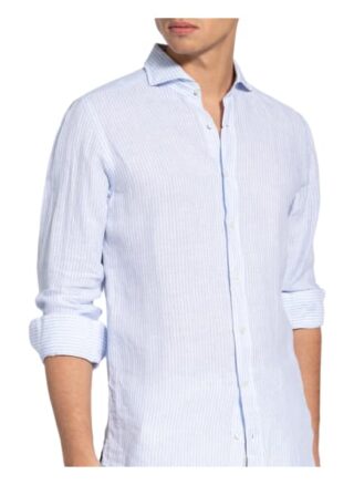 Windsor. Leinenhemd Lano Shaped Fit blau