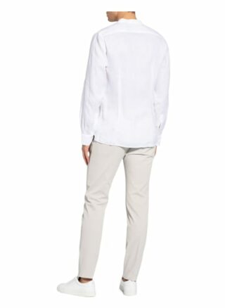 Windsor. Leinenhemd Leno Slim Fit Mit Stehkragen weiss