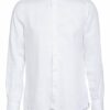 Windsor. Leinenhemd Leno Slim Fit Mit Stehkragen weiss
