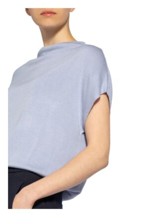 Windsor. Strickshirt Aus Seide blau